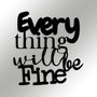 Wallity Nueve Escultura de Pared Negra